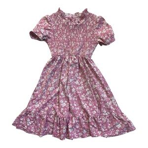 Floral Pink Kids Dress sz 8